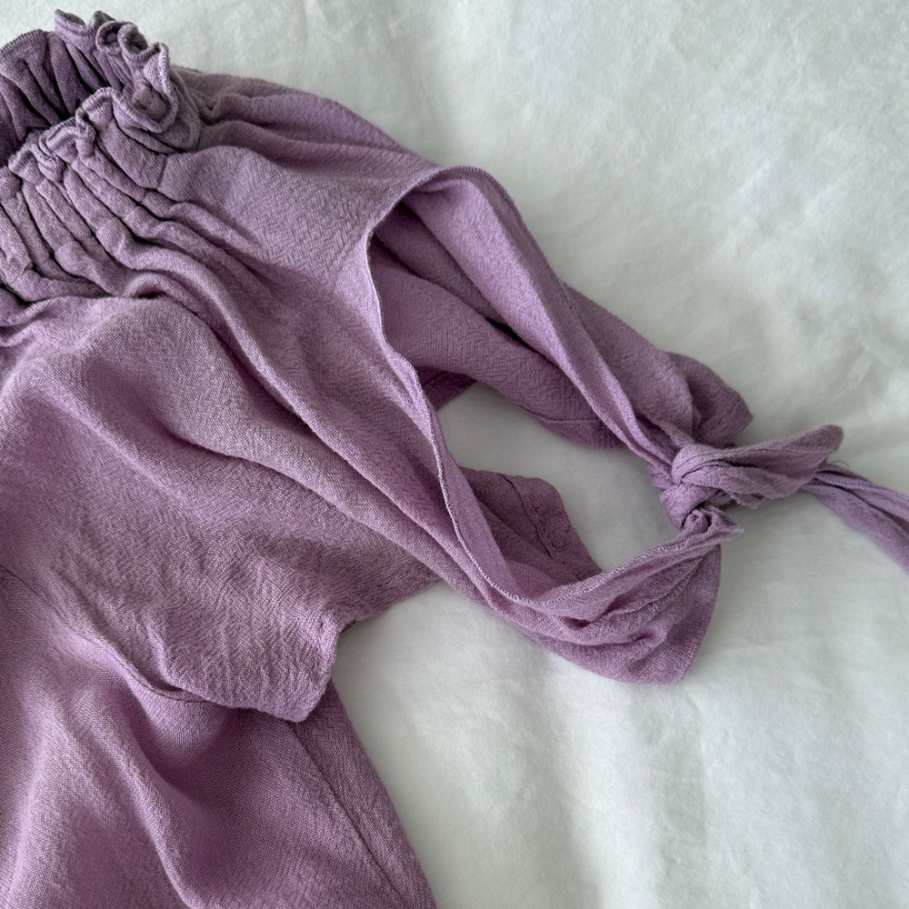 Eberjey Lilac off the shoulder skirt set. - Picture 3 of 6